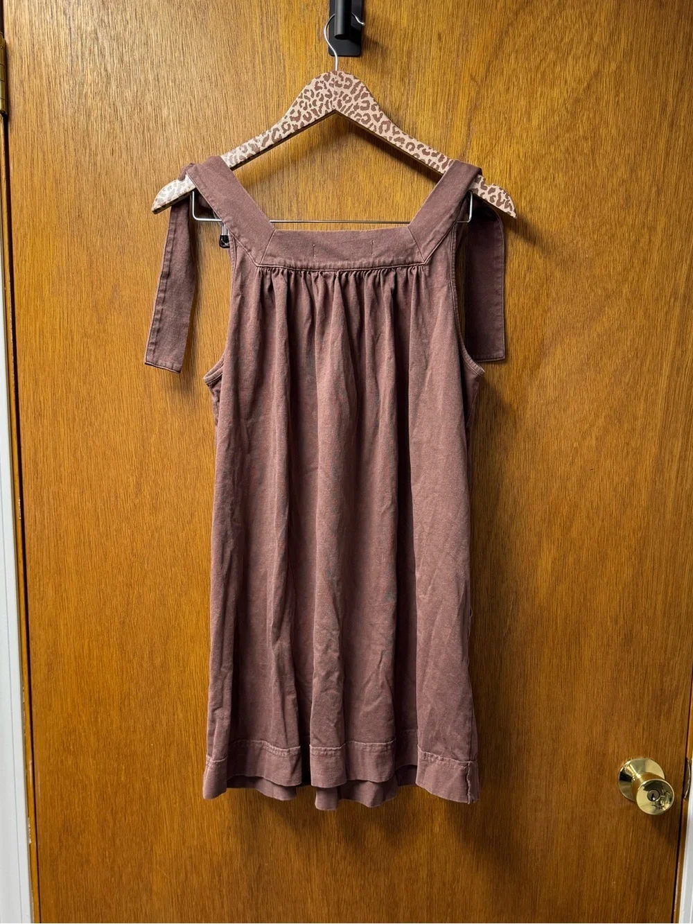 Free People FP Beach Free-Est Honey Tie Shoulder Mini Dress Brown Small